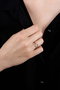 Heliophilia Silver Anillo de Zirconio Plateado Ajustable